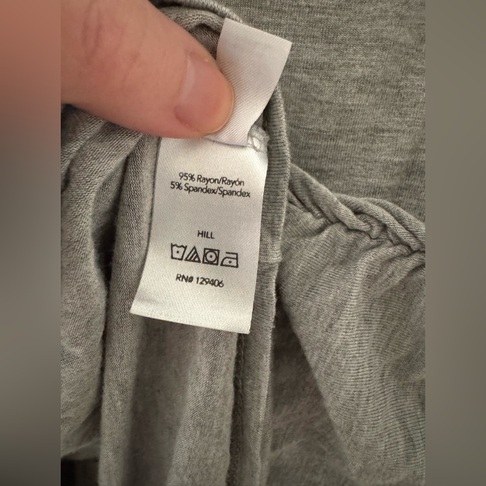 VENUS Gray T-Shirt Dress EUC Short Sleeve Mini Dress Rayon Spandex Small - Picture 8 of 10